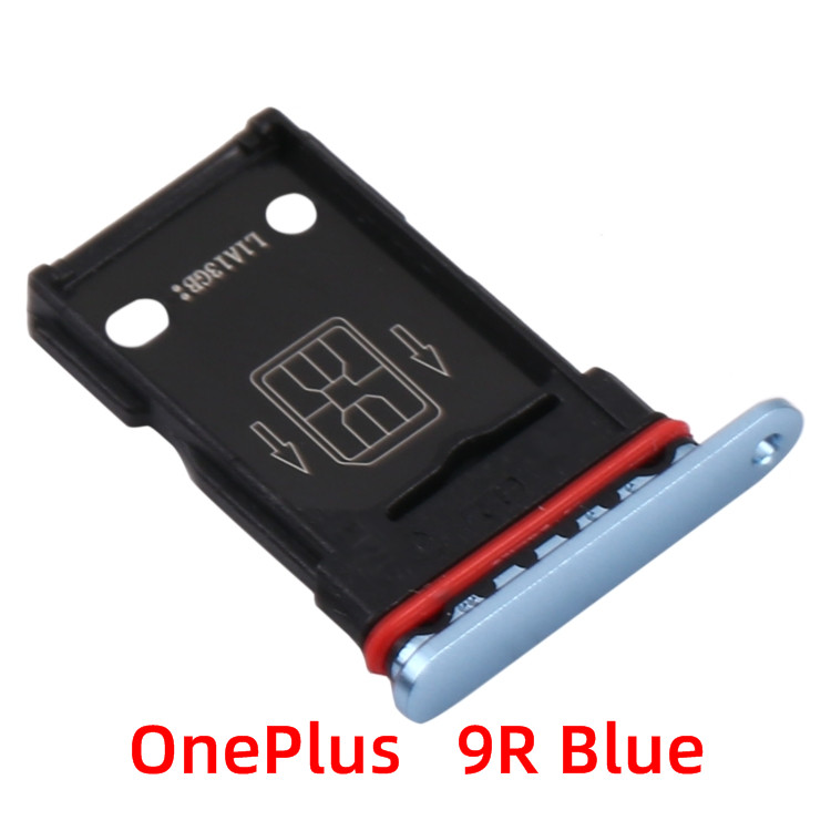 Sim Tray Voor Oneplus 9 Pro Sim Card Tray Vervangende Onderdelen Sim Card Slot Houder Oneplus 9, 9R Sim Card Slot: 9R Blue