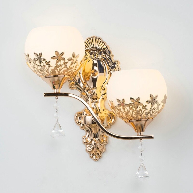 Moderne Led wandlamp Europese Stijl Goud wandlamp Slaapkamer Reading Lampen Gang Trappen Gangpad Licht Home Decoration Armatuur