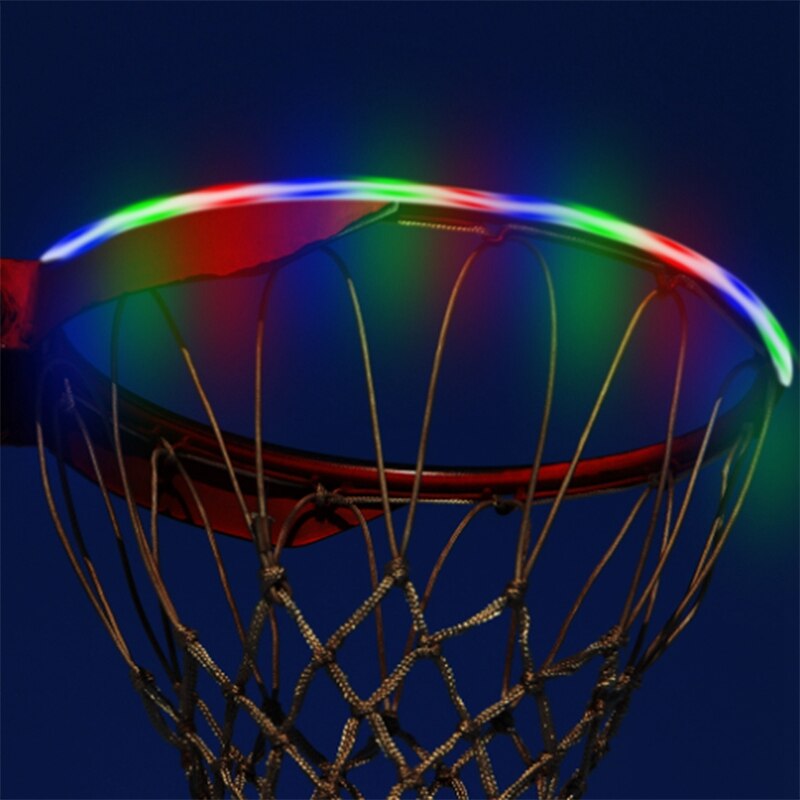 LED Basketball Hoop Lights Solar Light Basketball Rim Light Glow in the Dark for Indoor/Outdoor Basketball Hoop