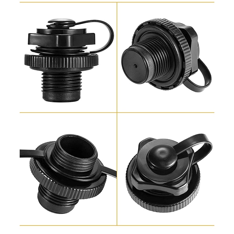 4 Piece Boston Valve Replacement Universal Air Valve for Inflatable Raft Pool Boat Kayak Replacement