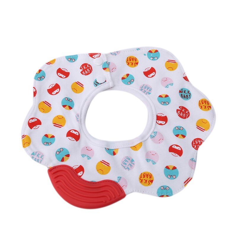 Baby bib 360 Degree Soft Breathable cartoon printing baby care practical bibs baby care supplies: Letter