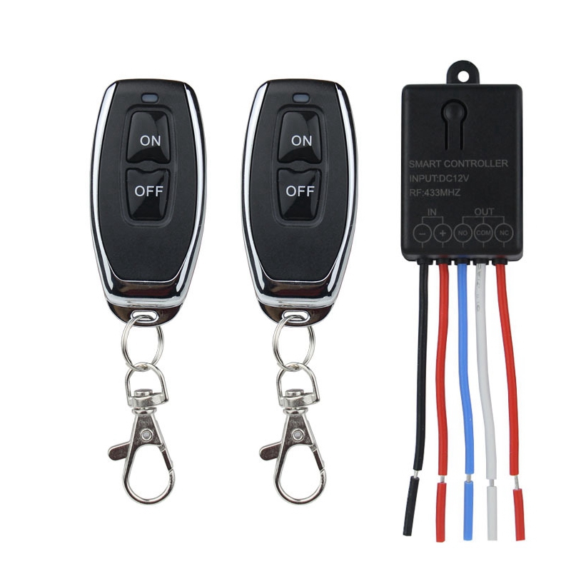 Universal Radio Frequency Wireless Remote Control Switch DC 12V 1 Channel Receiver Module Electronic Garage Lock Door: green