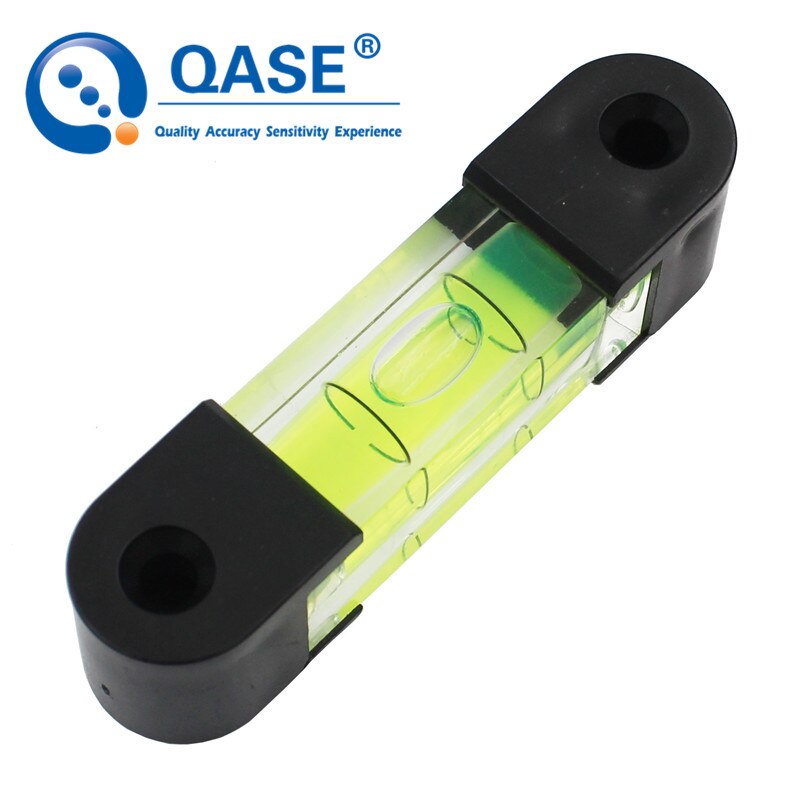 QASE Square Spirit Level Bubble Column Horizontal Ruler Leveler Gauge Inclinometer With Installation Holes 68*16*18mm 1PCS: Green  