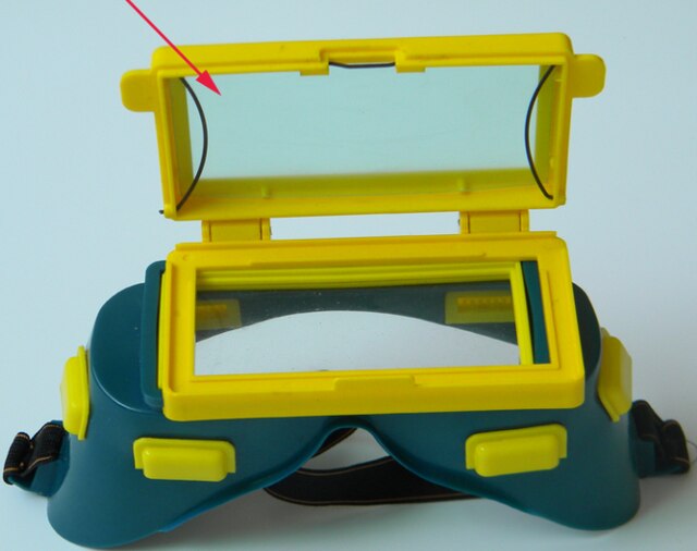 Solar Auto Verduistering 1Pc DIN3/11 Lasbril Bril Elektrische Kap Masker Tig, mig Arc Gezicht Shields: goggle shell