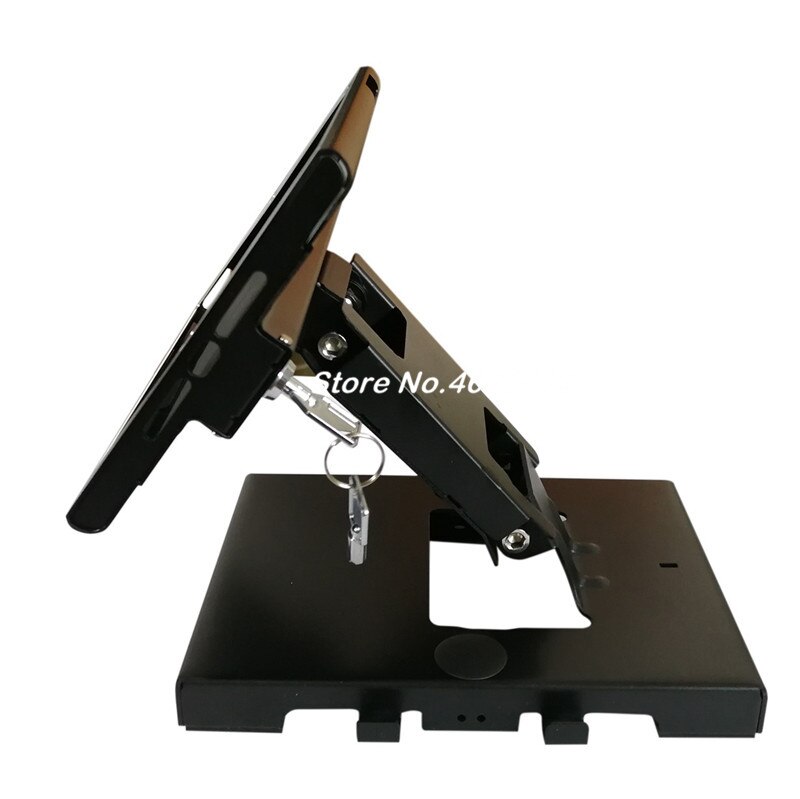 for mini ipad desktop stand with secure lock reversible specialized frame 360 degree revolving hotel front desk order bracket