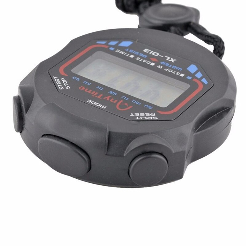 1PC Timers Digital Sport Stopwatch Handheld LCD Chronograph Sports Stopwatch Timer Stop Watch With String Stopwatch