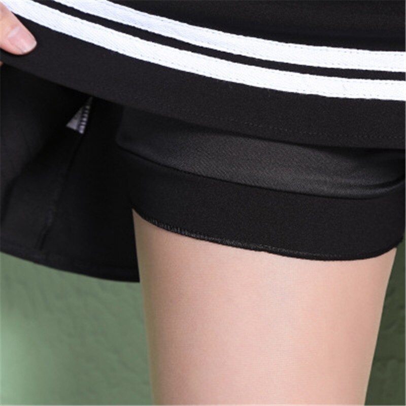 Studerende kvindelig tennis nederdel sømand kort nederdel a-line nederdel kort kølig plisseret nederdel høj talje sikkerhedsbukser cheerleading hold