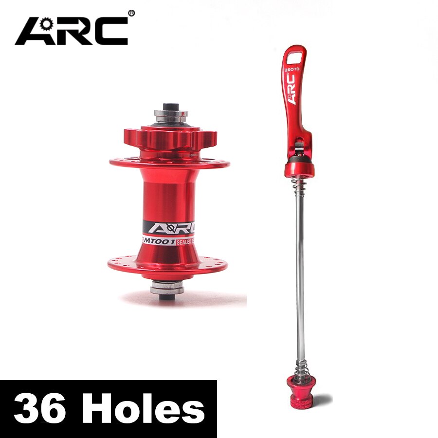 Arc Voor Achter Fiets Hubs Qr Spies 135Mm Vvt Mtb Mountainbike Hub 32 36 Gaten 32H 36 H Voor 8 9 10 11 Speed Deel Disc Hub Deel: Red 100-9 36H