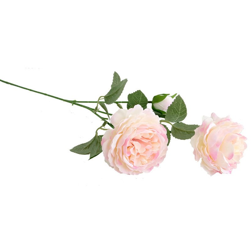 Zijde rose kunstmatige pioen roze bloemen kleine bud bruidsboeket home decoratie lange nep bloemen outdoor achtergrond decoratieve: 4