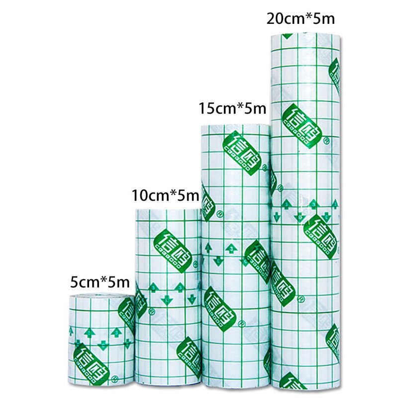 Cinta adhesiva transparente para vendaje de heridas, película de PU impermeable, antialérgico, vendaje Medicinal, cinta de fijación