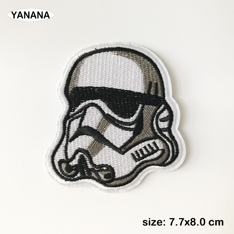 Alien hjelm stryge patches syning broderede applikationer til jakke tøj klistermærker badge diy tøj tilbehør