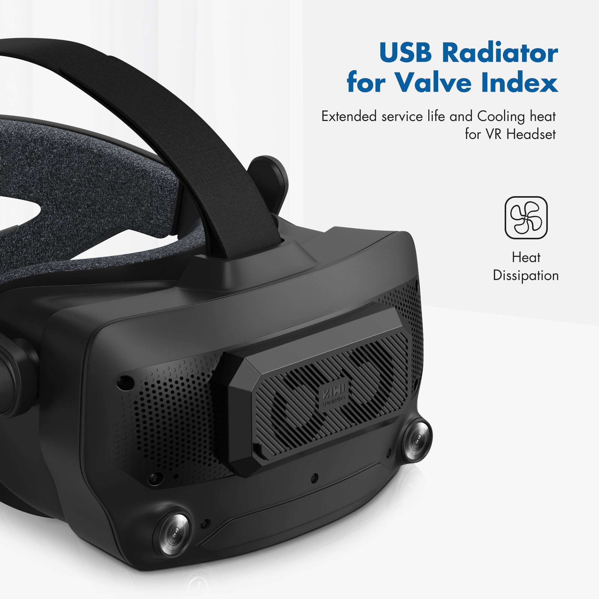 Kiwi USB Kühler Fans Zubehör Für Ventil Index Kühlung Wärme VR Headset VR Spiel Mit 2 Gänge Einstellbare Wind