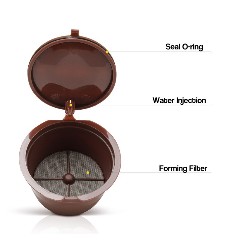 Cápsulas de Crema de 4 Generación, cápsulas de café Dolce Gusto, cápsulas de filtro, cestas reutilizables para goteo de café