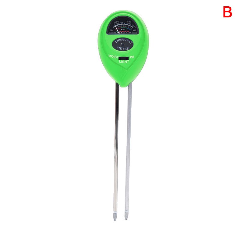 3 i1 jord vann fuktighet ph måler surhet fuktighet sollys lys ph test hageplanter blomster fuktighetsmåling instrument: B