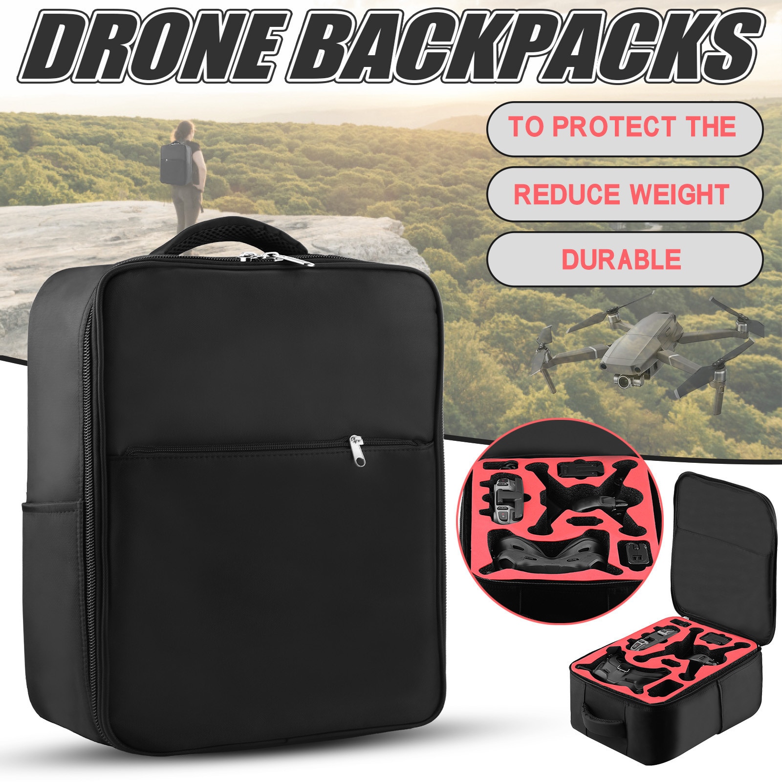 Schoudertas Voor Dji Voor Dji Fpv Combo Travel Shockproof Combinatie Draagtas Opbergtas Reizen Beschermende Accessoires