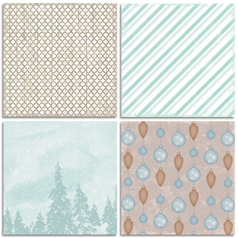 Kljuyp 12 ark lyde af sne scrapbooking pads papir origami kunst baggrund papir kortfremstilling diy scrapbog papir håndværk
