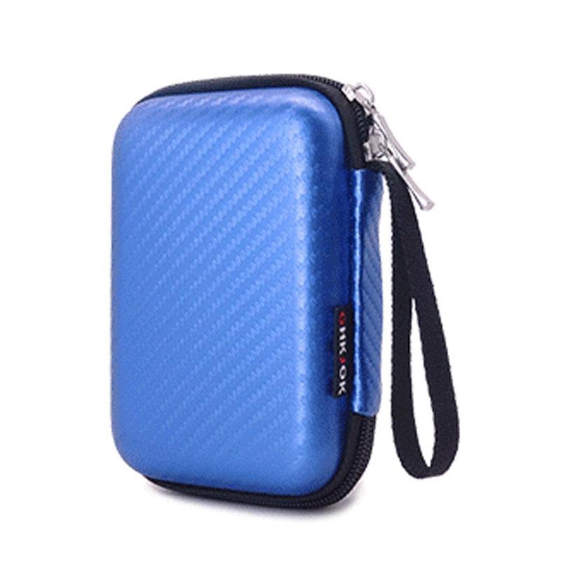 2.5 "Festplatte Fällen tasche Wasserdicht Stoßfest HDD Tasche Für Seagate Schlank Festplatte Sicherung Plus Schlank 500G 1TB WD Reisepass: GH1325-Blau