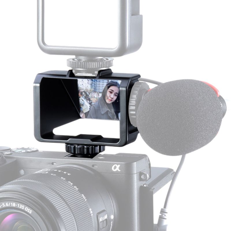 Plast snu skjerm brakett periskop vlog selfie stå holder til så-ny  a6000 a6300 a7ii a7 riii  a7 m 3 sett