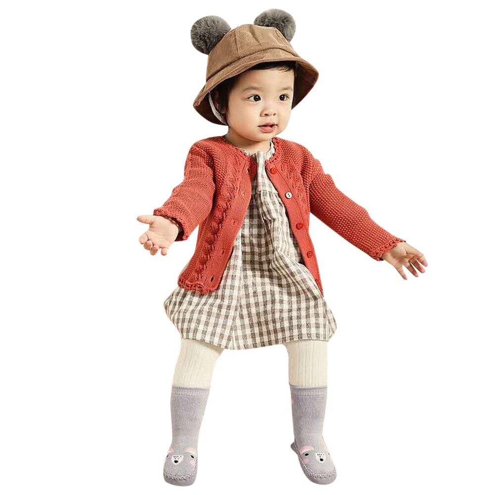 Kids Peuter Baby Meisjes Jongens Sokken Leuke Cartoon Dier Dikke Warm Anti-Slip Sokken Slippers Calcetines Antideslizante Niño