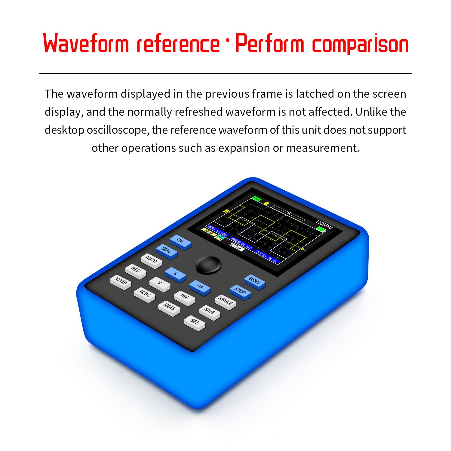 FNIRSI-1C15 osciloscópio digital profissional 500 ms/s taxa de amostragem analógico suporte de largura de banda forma de onda de armazenamento de um botão automático