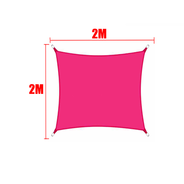 Voile pare-soleil étanche Rose rouge 420D carré Rectangle Triangle jardin terrasse auvent piscine ombre Camp randonnée cour auvent: Gris clair