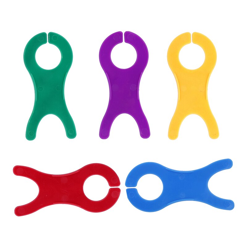 Top 5 stk/sæt farverige plastikspoler spoler spoler arrangør til syning af bånd sejlgarn håndværk værktøj spoleopruller