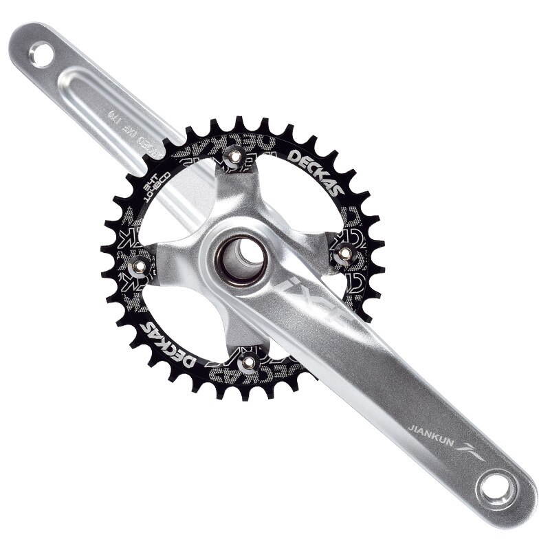 Mountain Bike Crank Set with Central Axis Positive and Negative Tooth Mountain Bike Integrated Hollow Crank Bike Crank/Parts