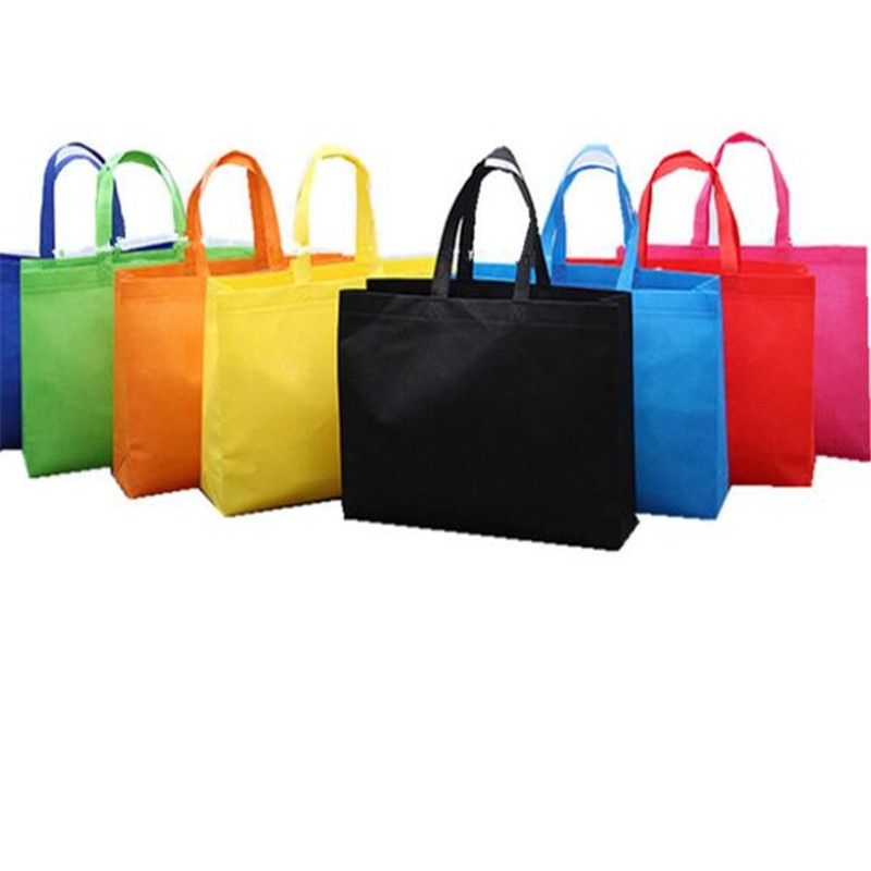 Bolsa de compra reutilizable plegable Eco grande Unisex de tela no bandolera tejido para mujer