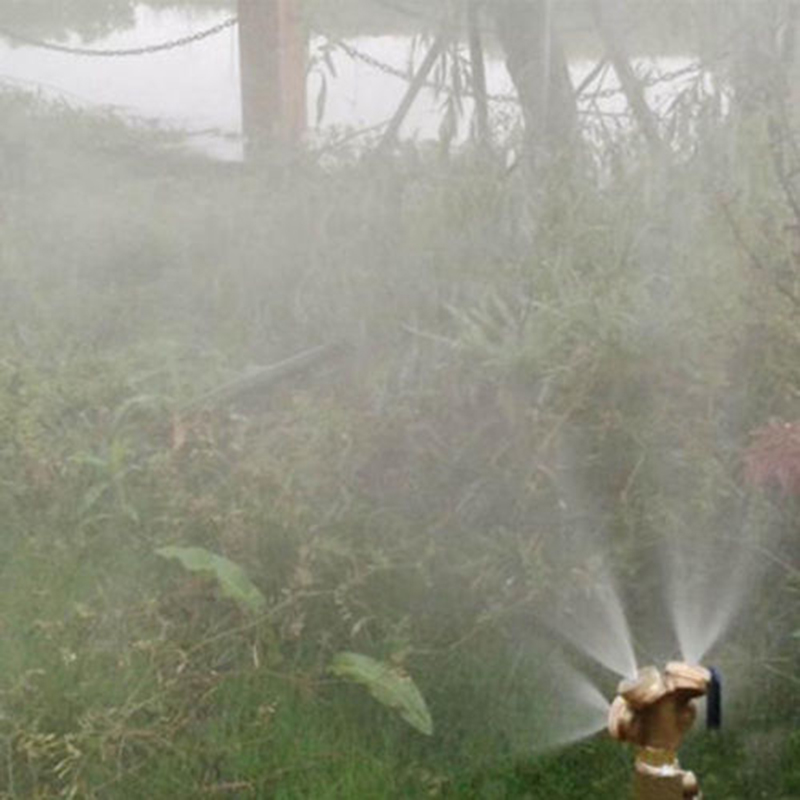 Gold verstellbare Durcheinander sprühen Nebel Düse Garten Sprinkler Bewässerung Bewässerung großflächige sprühen dunst igen Nebel