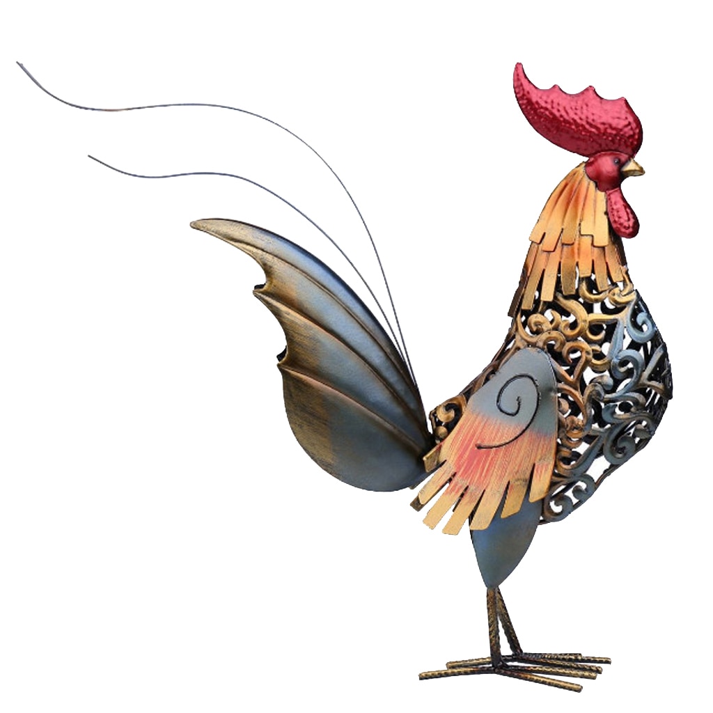 Chicken Garden Ornaments Rooster Cockerel Farmyard Animals Sculptures Statue