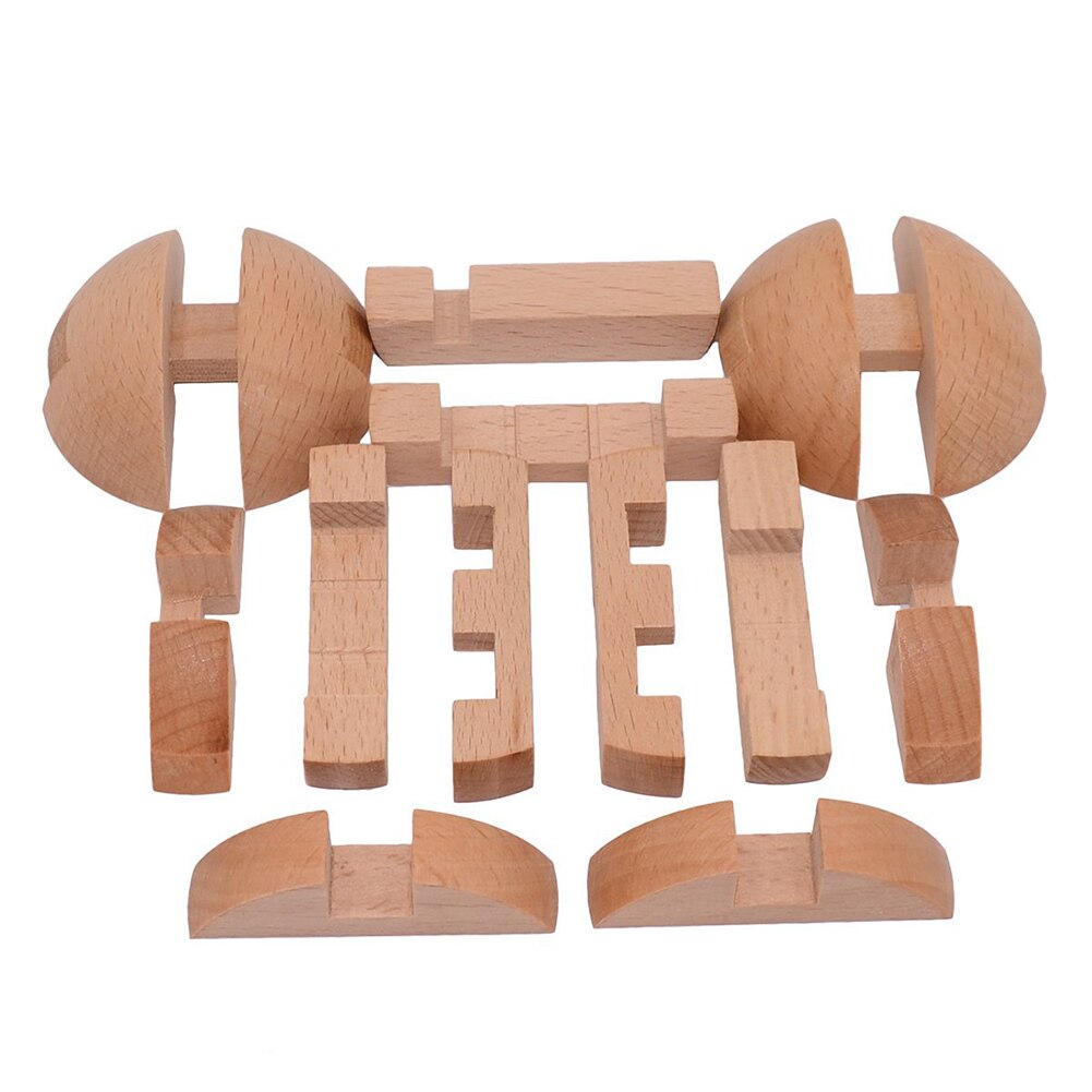 FBIL-Wooden Puzzle Magic Ball Brain Teasers Toy Intelligence Game Sphere Puzzles For Adults/Kids
