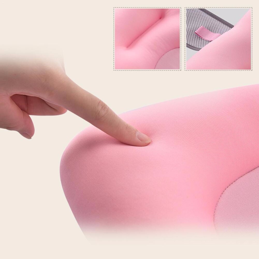 Bath Assist Comfortable Baby Non-Slip Bathtub Cushion Cute Cartoon Portable Infant Shower Back Support Hands Free Baby Tubs