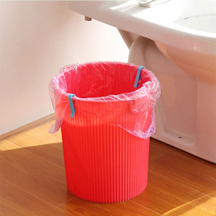 2pcs Plastic Trash Can Clip Garbage Can Waste Fixed Clip Slipproof Trash Holders Garbage Bag Clip