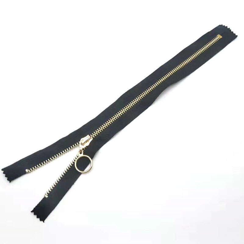 Close-End 1Pcs White Black Gold Metal Zipper For Sewing Zip Garment Accessories Crafts Bags Jeans Zippers DIY tools zipper