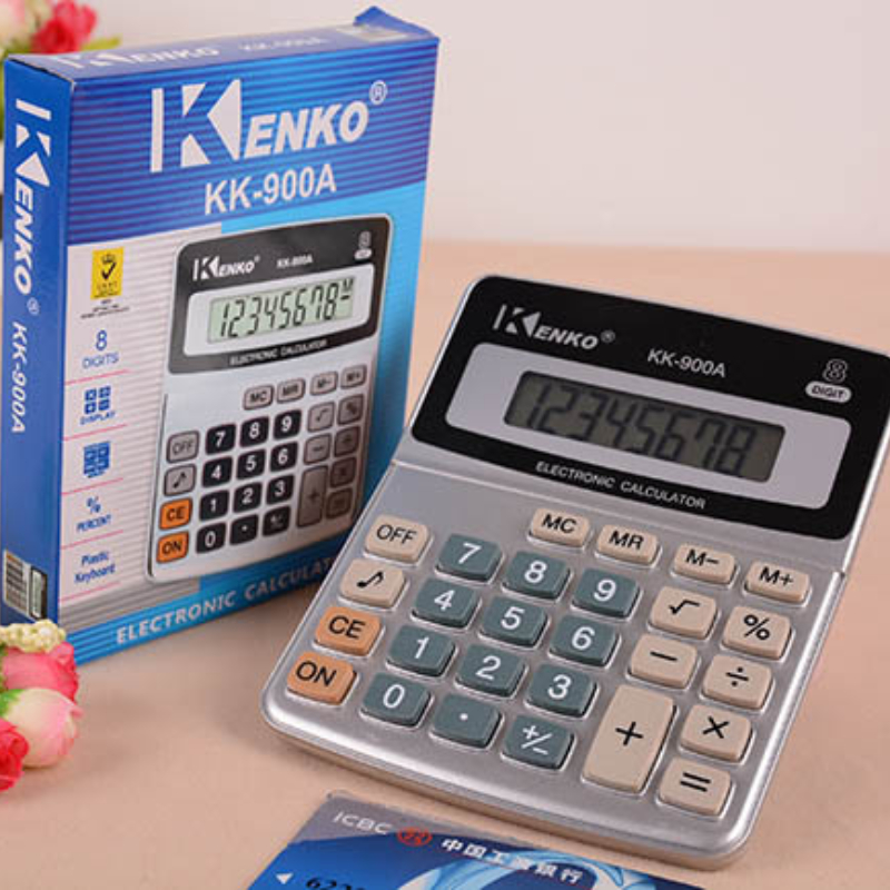 Office Finance Calculator Metal Desktop Large Font Wide 12-Bit Calculator Business Student Stationery