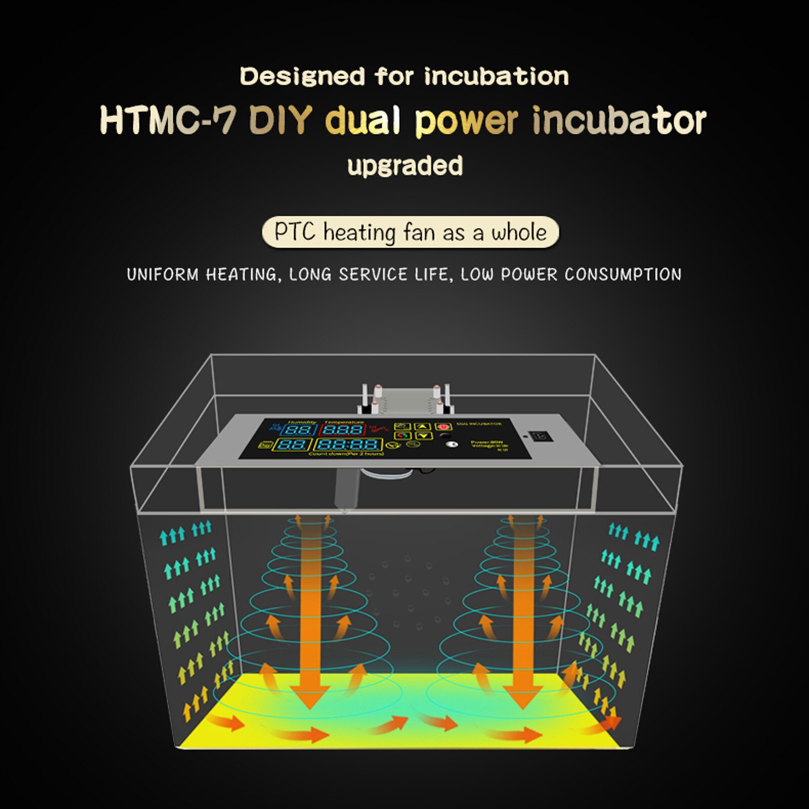 DIY Egg Incubators Hatcher Controller Dual Power Supply DIY Mini Incubators Accessory Set TP