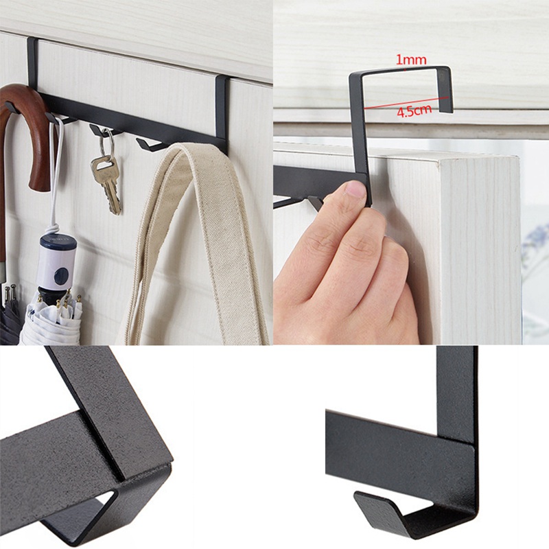 Práctico gancho de puerta de hierro forjado, gancho de pared para ropa, gancho de pared, cierre duradero para puerta de hogar