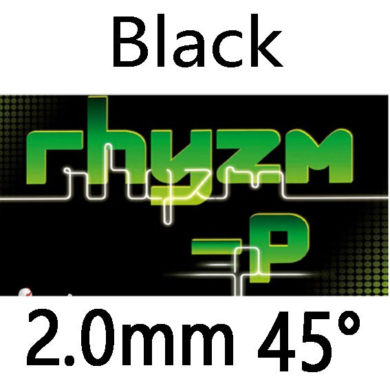 Joola RHYZM-P (Spin & Control, para 40 +) rhyzm-p Ping Pong De goma Tenis De Mesa: Black 2.0mm H45