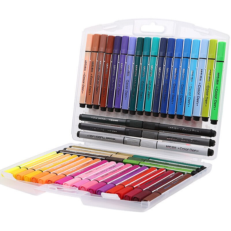 M &amp; G – stylo Triangle pour aquarelle, 12/18/24/36/48 couleurs, Graffiti, d&#39;art, dessin, croquis de couleur, tcp93130