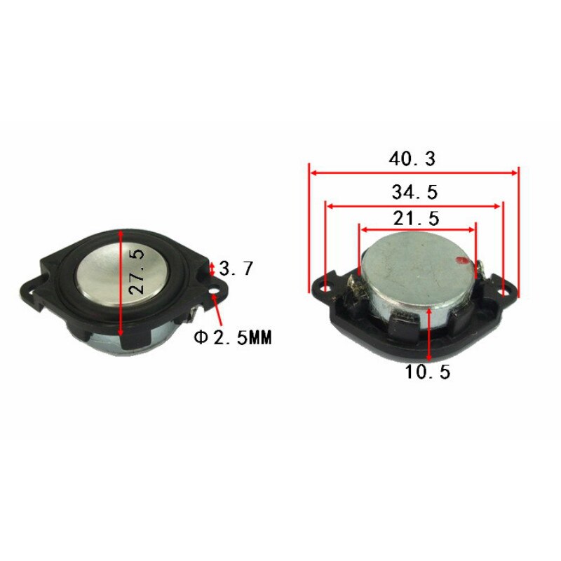 SOTAMIA 2Pcs 28mm Mini Full Range Speakers 4 8 Ohm 3W Home Theater Loudspeaker DIY Bluetooth Sound Speaker