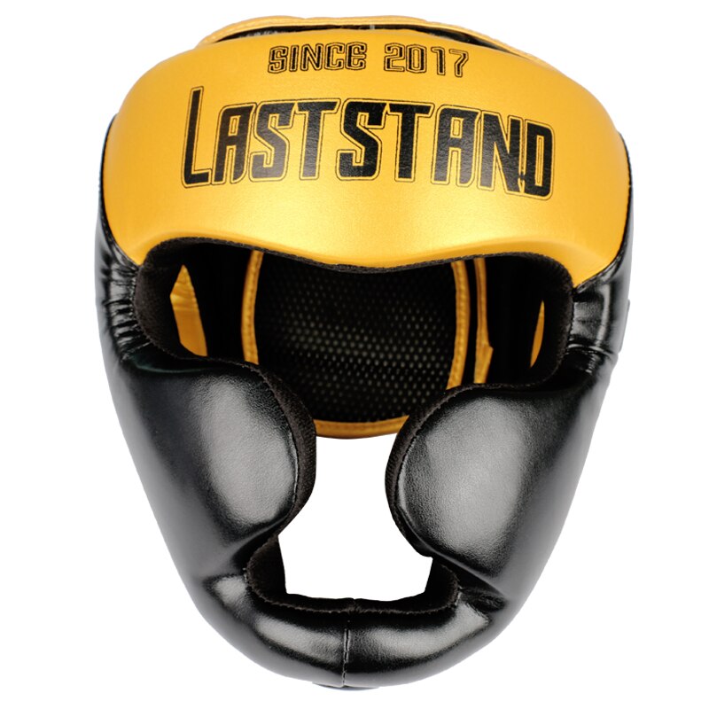 Gyldne m / l låve ungdom / voksne kvinner menn boksehjelmer mma muay thai sanda karate taekwondo hode utstyr hode beskytter deo hodeplagg