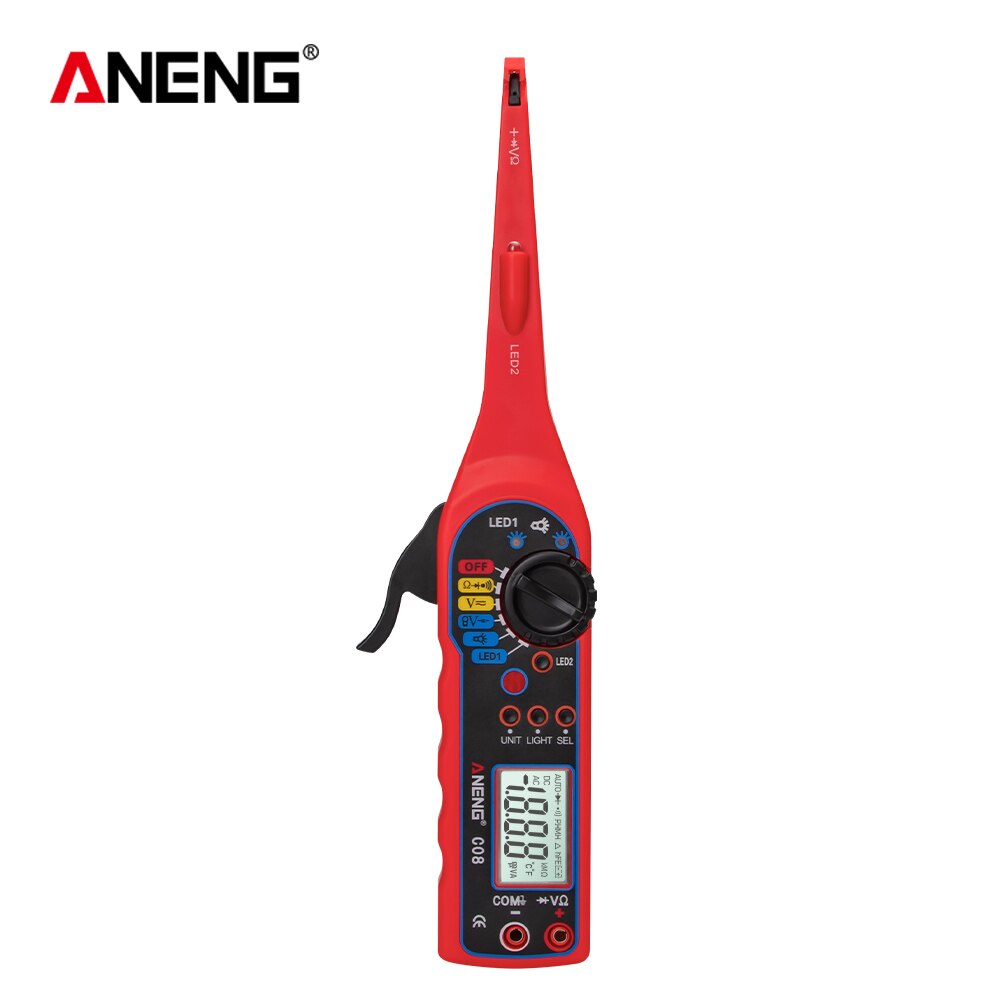 Power Electrical Multi-function Auto Circuit Tester Multimeter Lamp Car Repair Automotive Electrical Multimeter 0V-60V( Screen)