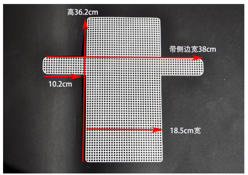 Weven Plastic Mesh Sheet Breien Voering Accessoires Wol Garen Chenille Fluwelen Diy Hok Tas Trim Gereedschap Knit Helper