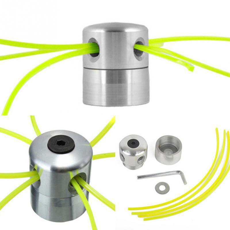 4 klipplinjer grästrimmerhuvud aluminiumlegering trädgårdsgräsklippare röjklippare trimmerhuvuden