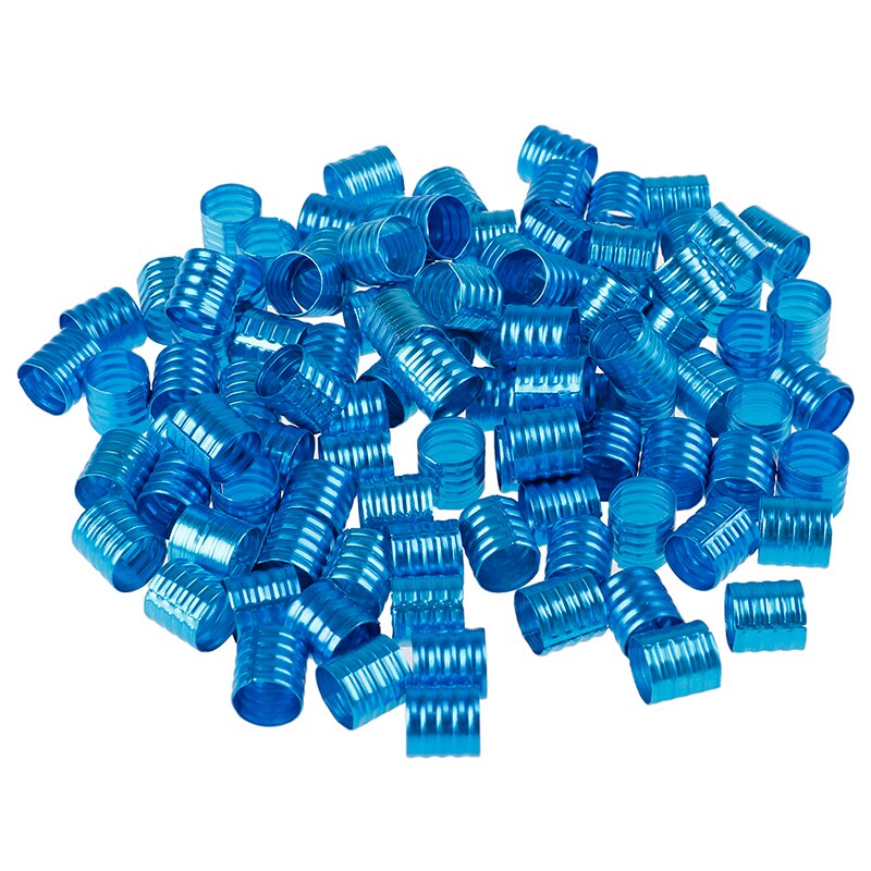 100Pcs/pack Dreadlocks Beads Rings Adjustable Hair Beads Hair Extensions Cuff Clip Links Rings Tubes Styling Tool