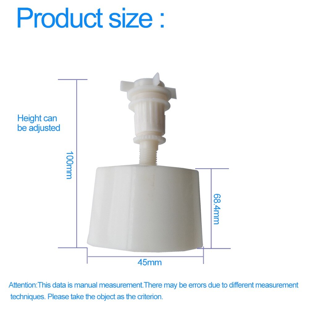 Adjustable Plastic Float Valve for Aquarium Reverse Osmosis System lower Floating ball for Small connector
