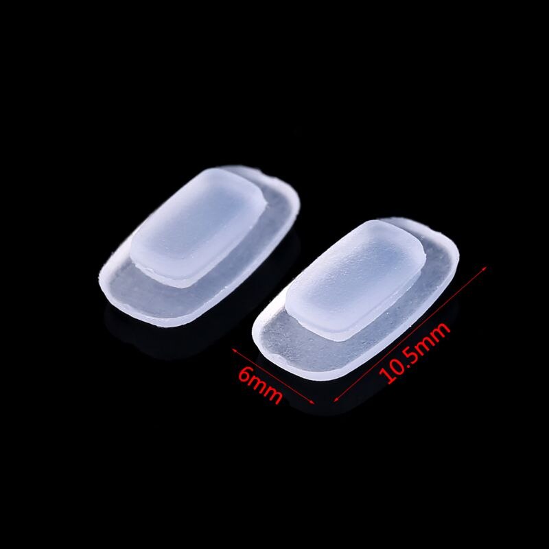 5 Paires/lot Inséré Silicone Carré Airbag Plaquettes Souples Sur Lunettes Lunettes À Fentes Accessoires