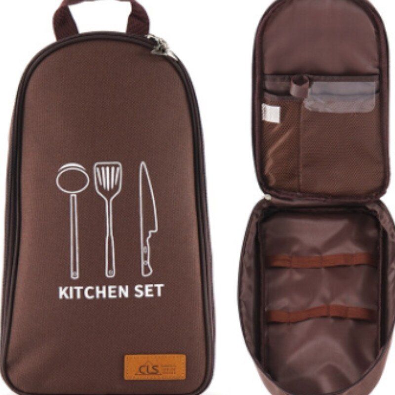 Utensilios de cocina con estampado Floral, conjunto de accesorios de viaje, 7 Uds.: 2