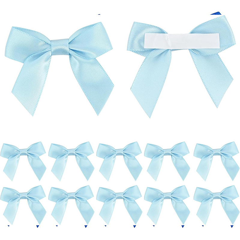 10/30/50 Uds. Lazo hecho a mano con parte trasera adhesiva para caja de de Navidad decoración floral accesorios de ropa DIY hechos a mano: Níquel negro / 3 XL