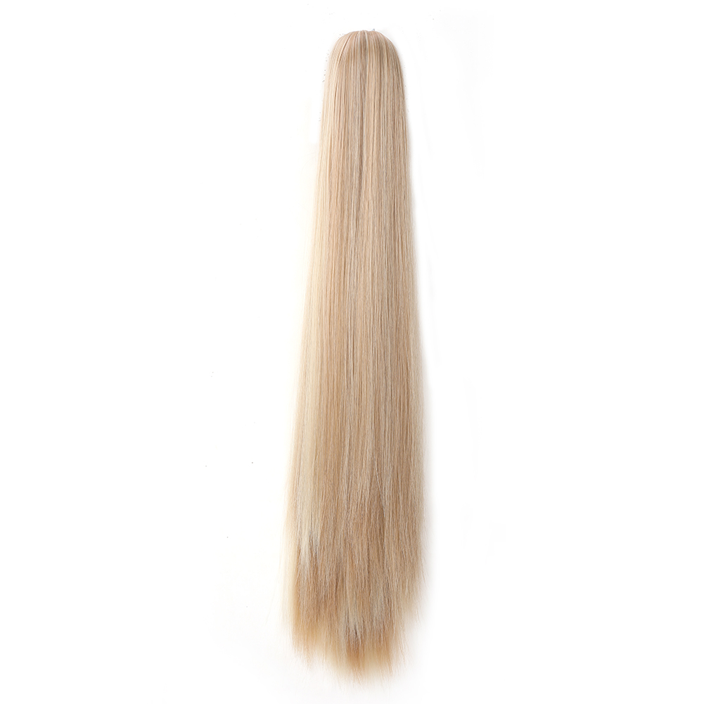 Cauda de pônei reta longa para mulheres, extensão de rabo de cavalo para meninas, cabelo sintético macio natural de alta qualidade, 20 in: P18/613